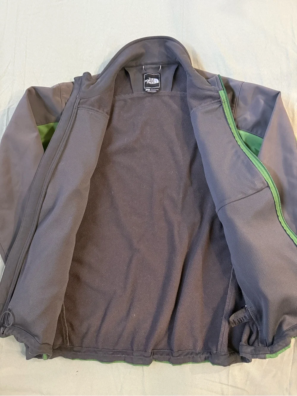 Men's The North Face Soft Shell Full Zip Jacket Green L